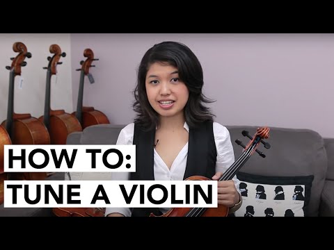 HOW TO: Tune a Violin (for beginners) using a Digital Tuner