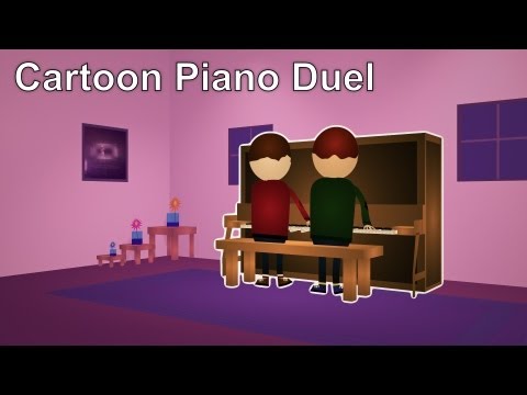 Cartoon Piano Duo - Animated Short - Jake Weber