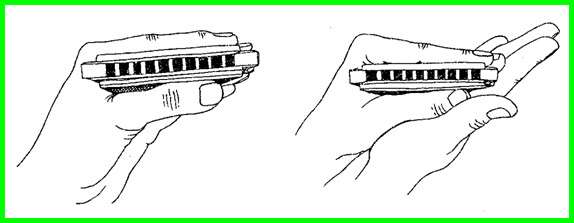 how to hold a harmonica