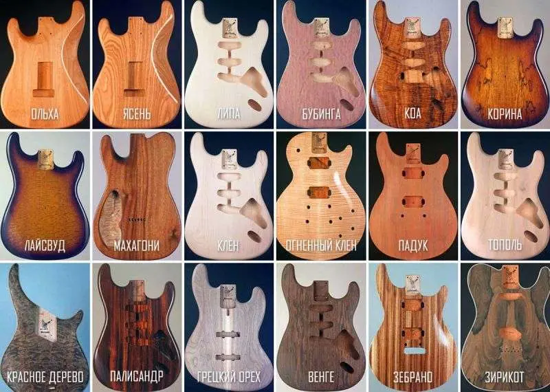 Memilih kayu untuk gitar