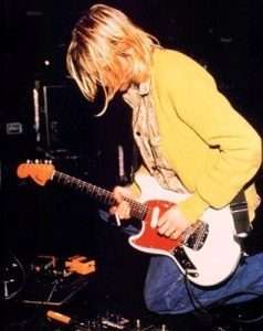Kurt with a Fender Mustang