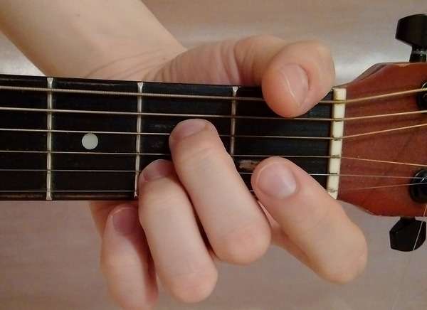 A7 chord on guitar: how to put and clamp