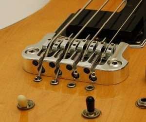 String holder (bridge) bass guitar