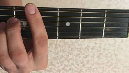 C# chord on guitar: how to put and clamp, fingering