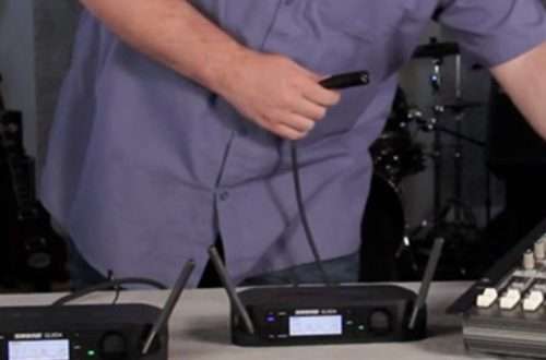 Digital Wireless System &#8211; Shure GLXD hardware setup