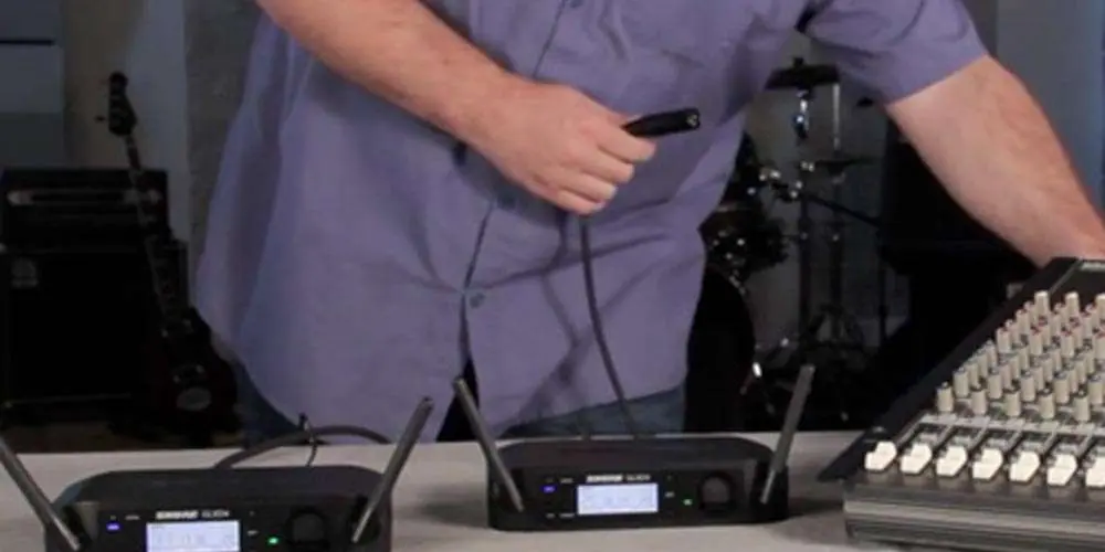 Digital Wireless System &#8211; Shure GLXD hardware setup