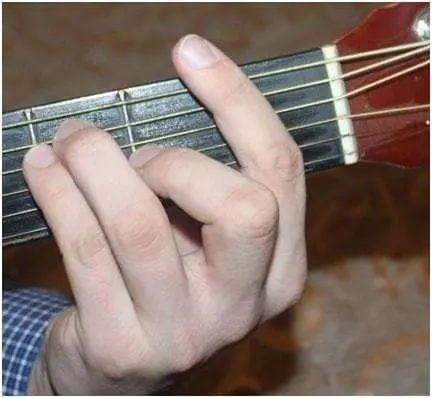 Accordo di fa alla chitarra