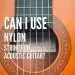 Find out if you can put nylon strings on an acoustic guitar