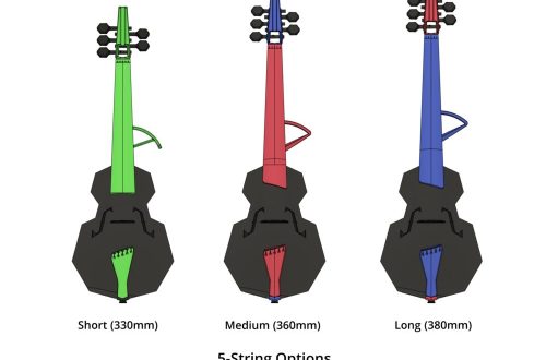 Vyfsnarige viool: instrumentsamestelling, gebruik, verskil van viool en altviool