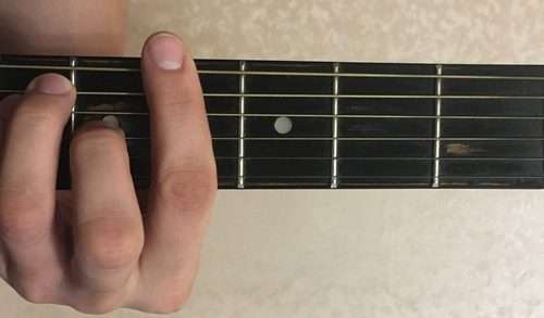 G# chord on guitar: how to put and clamp, fingering