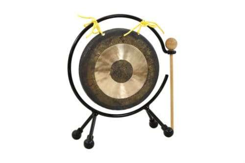 Gong: instrumentontwerp, geskiedenis van oorsprong, tipes, gebruik
