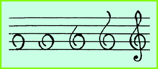 How to draw a treble clef?