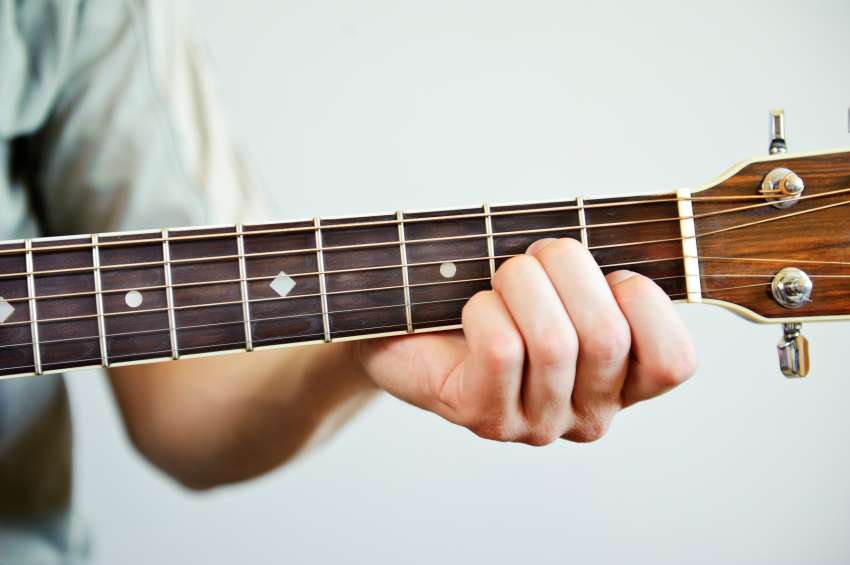 The theory of playing the guitar. Phrasing in music