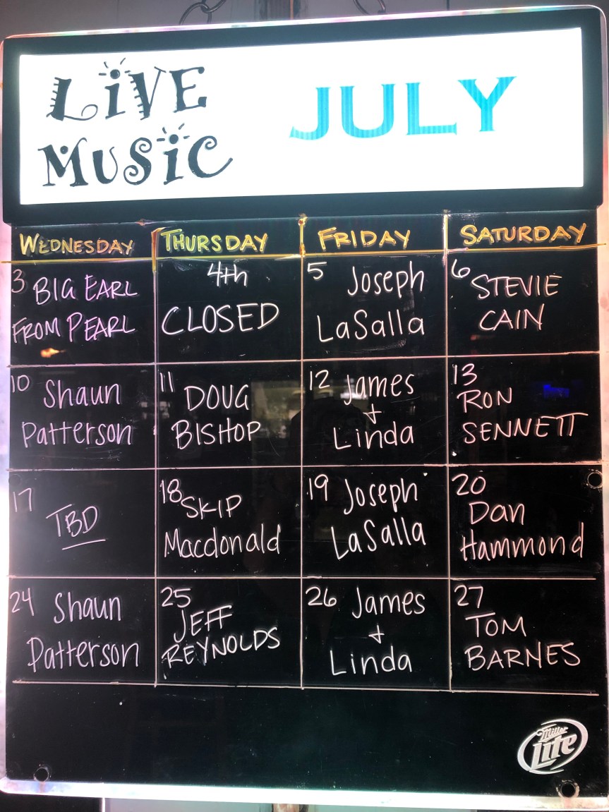 Calendario musicale – luglio