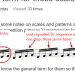 Repetition of melodies and practice of scales