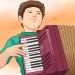 The comfort of playing the accordion