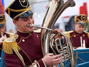 Military brass band: a triumph of harmony and strength
