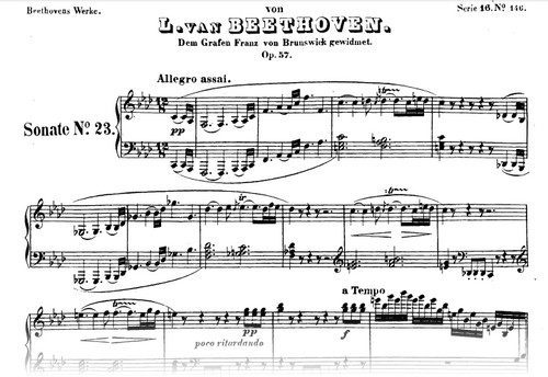 Some features of Beethovens piano sonatas